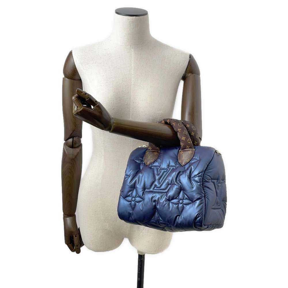 Louis Vuitton Handbag Recycled Metallic Monogram Speedy Bandouliere Bag - Picture 4 of 11